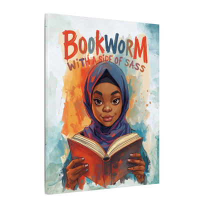 Bookworm Canvas Art | Reading Decor for Book Lovers, Wall Art for Kids, Unique Gift for Readers, Educational Wall Decor, Literary Gift