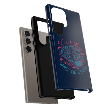 "Wired for Wonder" Brain Tech Design Samsung Galaxy Phone Case - You're My Kind of Weird