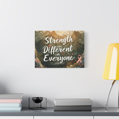 Strength Looks Different on Everyone Canvas Art Print, Motivational Wall Decor - You're My Kind of Weird Canvas