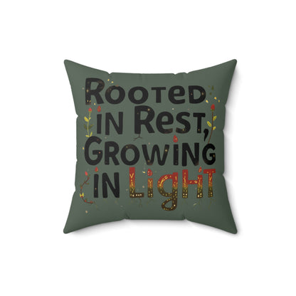 Rooted in Rest, Growing in Light Kwanzaa Pillow – Mindful Home Decor for Renewal & Growth - You're My Kind of Weird