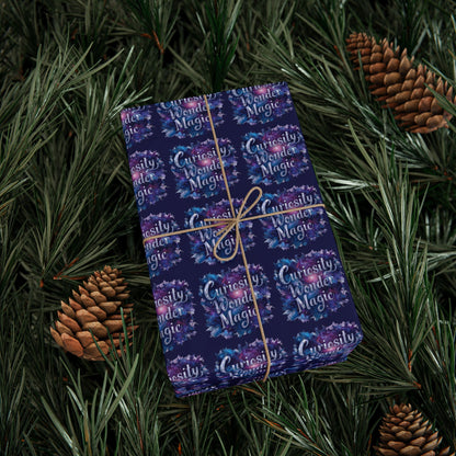 Neuroverse “Curiosity, Wonder & Magic” Wrapping Paper – Cosmic Gift Wrap for Dreamers | 30x36 or 30x72 | Glossy or Matte Finish - You're My Kind of Weird