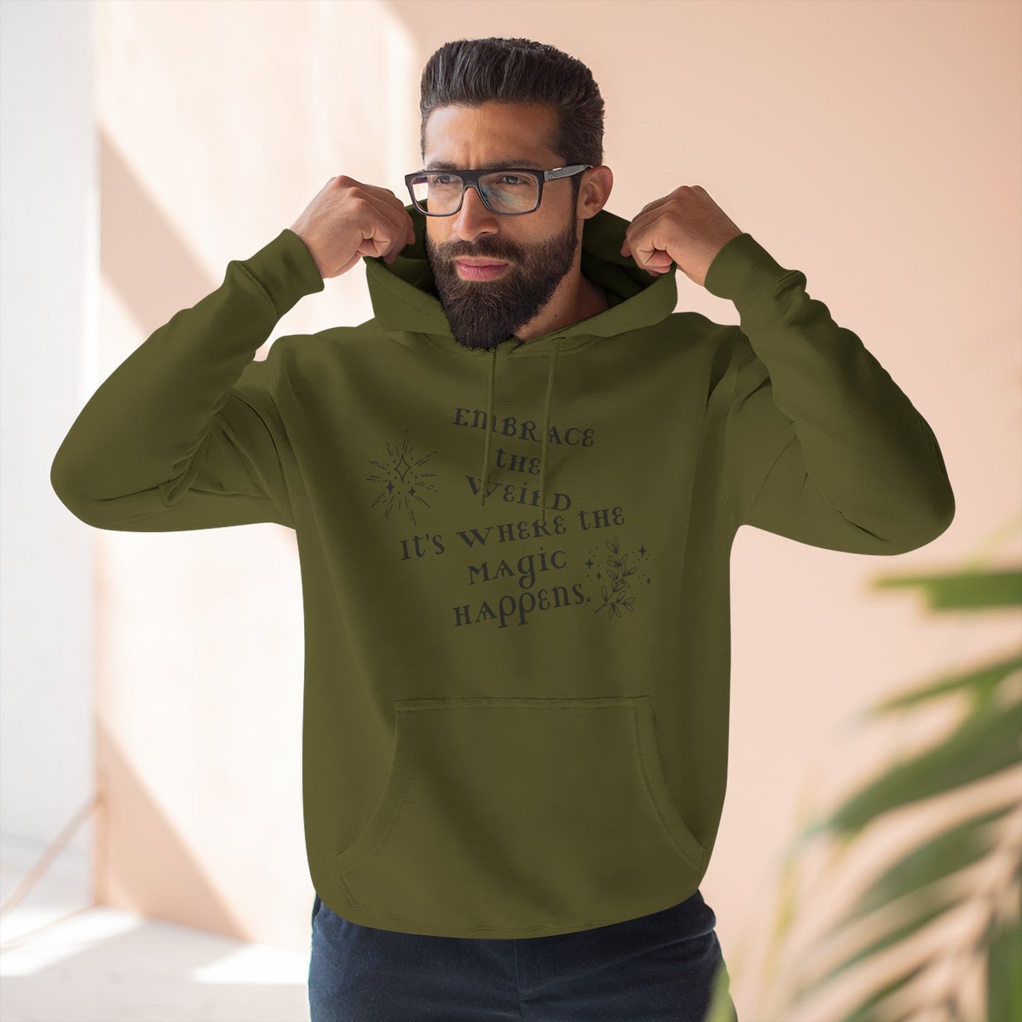 Embrace the Weird Fleece Hoodie | Comfortable Magic Happens Hoodie, Cozy Casual Wear, Unique Gift for Creatives, Inspirational [...]