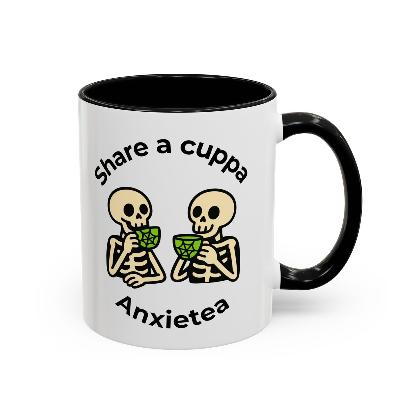 Share a Cuppa Anxietea Skeleton Mug - You're My Kind of Weird