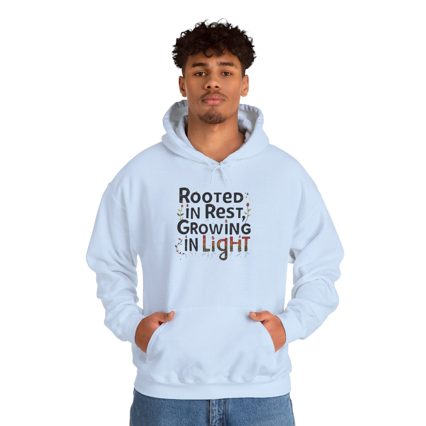 Rooted in Rest, Growing in Light Hoodie | Cozy Kwanzaa Sweatshirt - You're My Kind of Weird