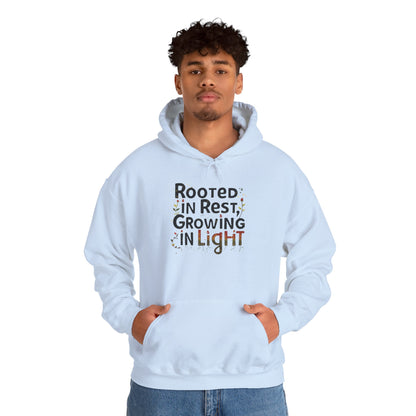 Rooted in Rest, Growing in Light Hoodie | Cozy Kwanzaa Sweatshirt - You're My Kind of Weird