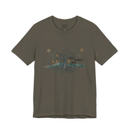 Rest. Reflect. Rise. Solstice Shirt | Mindful Winter Solstice Tee - You're My Kind of Weird