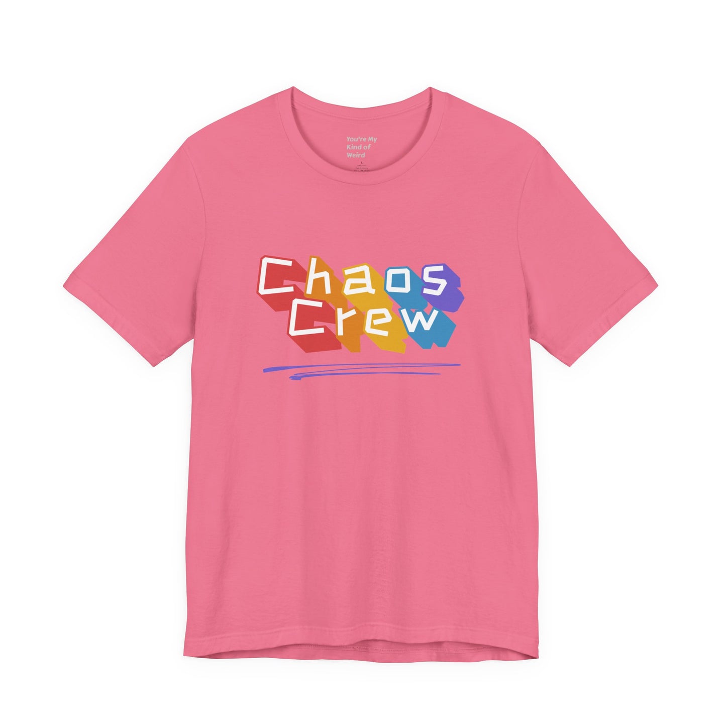 Chaos Crew Tee — Colorful Retro Graffiti Graphic T-Shirt - You're My Kind of Weird