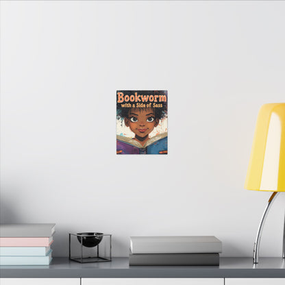 Bookworm Canvas Art | Reading Decor for Book Lovers, Wall Art for Kids, Unique Gift for Readers, Educational Wall Decor, Literary Gift