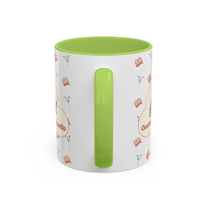 Overthinking Is My Cardio Coffee Mug — Cute Raccoon Reading Accent Mug - You're My Kind of Weird