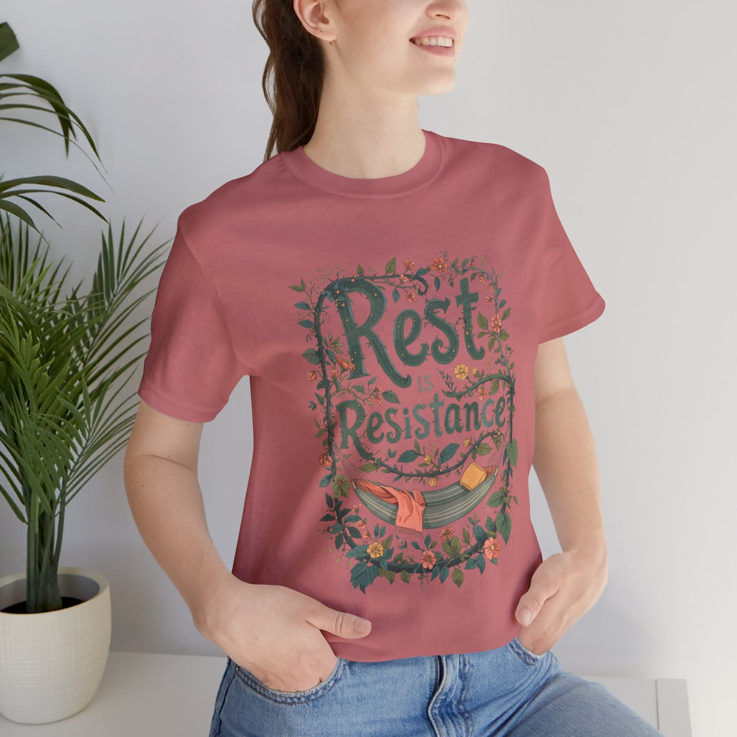 Rest is Resistance Tee, Motivational Shirt, Relaxation Apparel, Unisex Tee, Gift for Peace Lovers - You're My Kind of Weird
