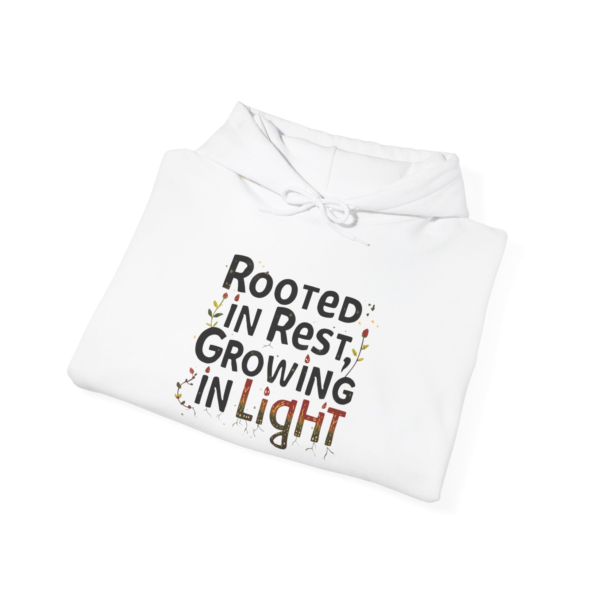 Rooted in Rest, Growing in Light Hoodie | Cozy Kwanzaa Sweatshirt - You're My Kind of Weird