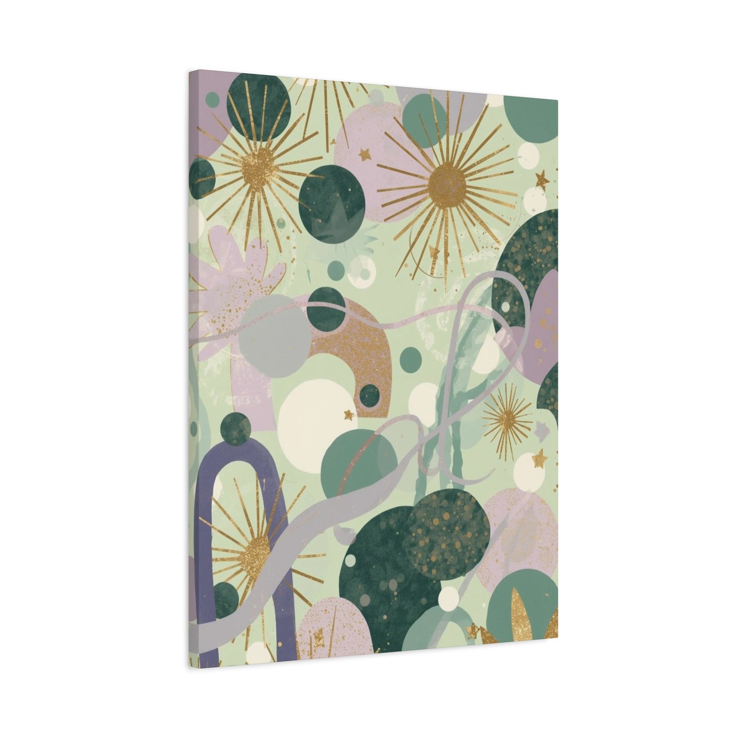 Dopamine Abstract Celestial Shapes Matte Canvas - You're My Kind of Weird