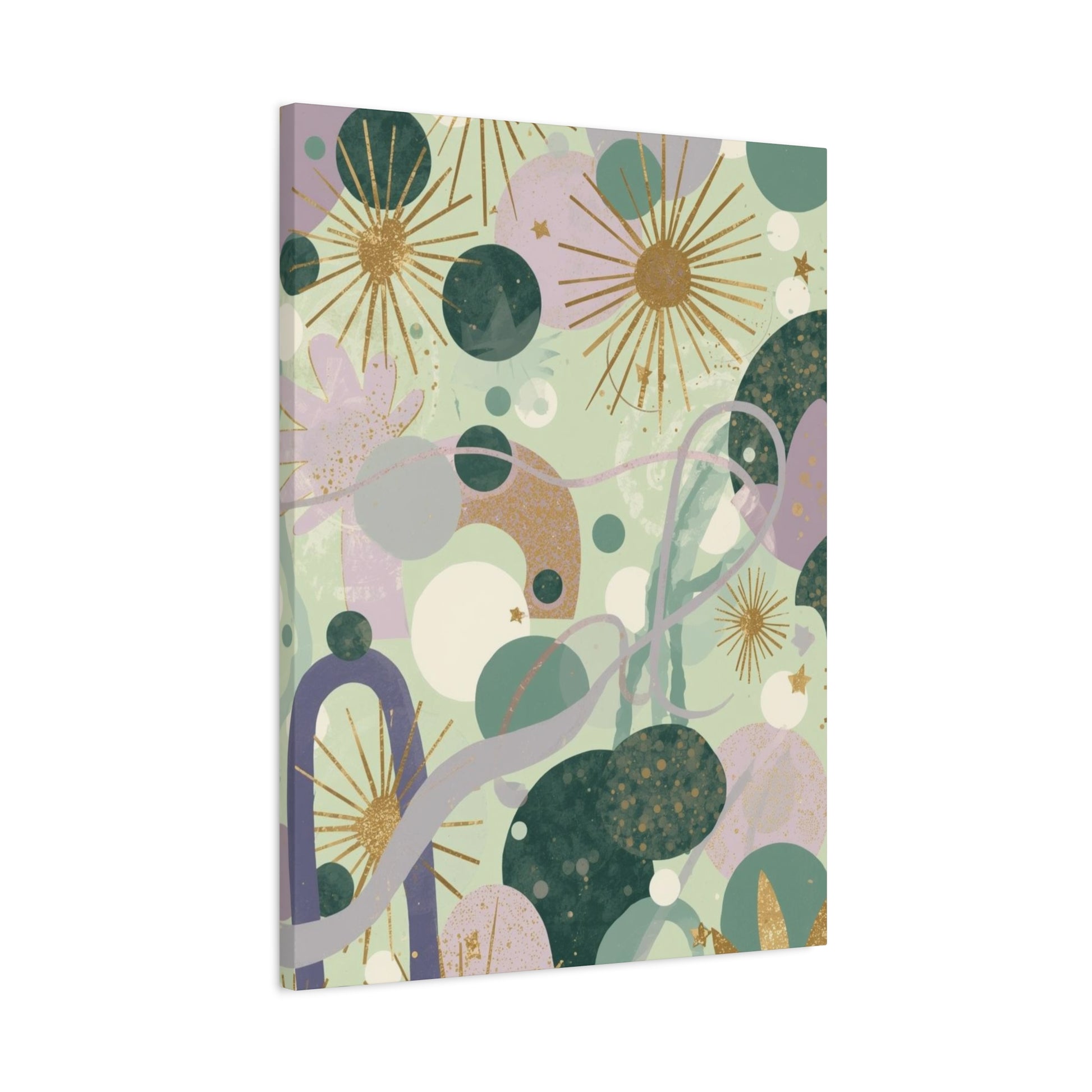 Dopamine Abstract Celestial Shapes Matte Canvas - You're My Kind of Weird