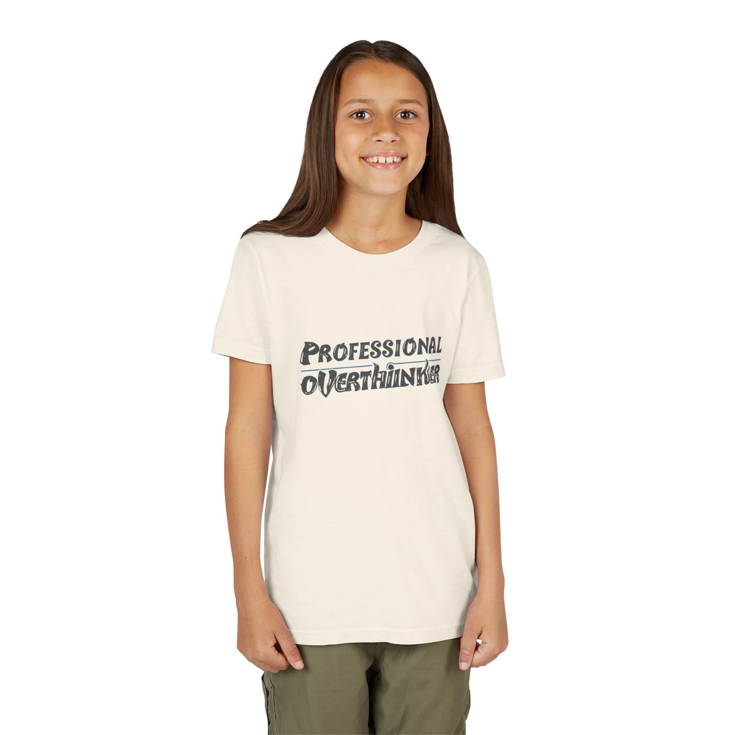 Professional Overthinker Kids T-Shirt – Soft Youth Tee for Creative Thinkers - You're My Kind of Weird