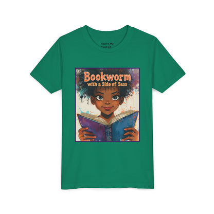 Kids Bookworm Sass Tee, Fun T-Shirt for Young Readers, Gift for Book Lovers, Back to School Apparel, Cute Kid's Graphic Tee