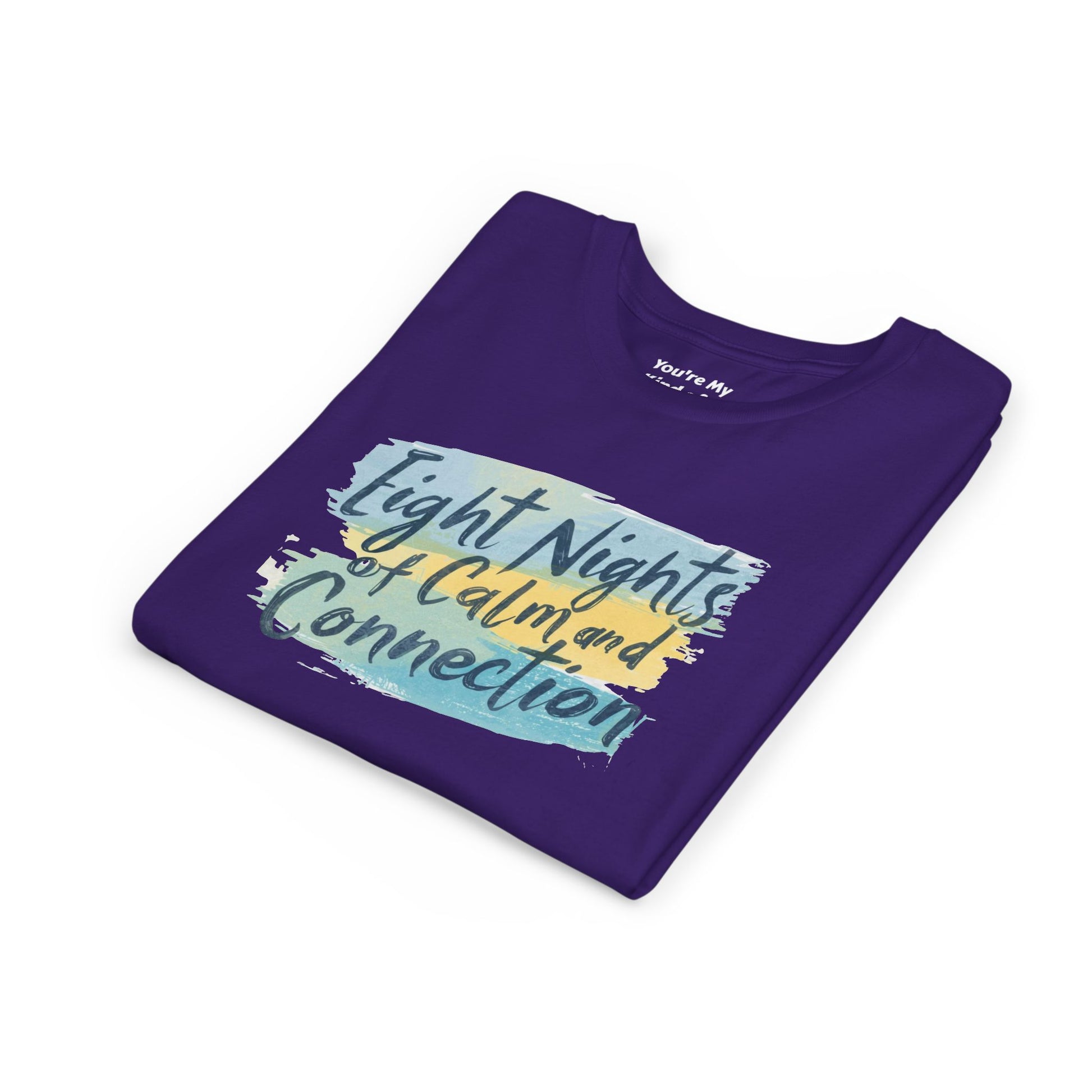 Eight Nights of Calm and Connection Kids Hanukkah Shirt | Mindful Holiday Tee for Children | Soft Youth Hanukkah Gift - You're My Kind of Weird