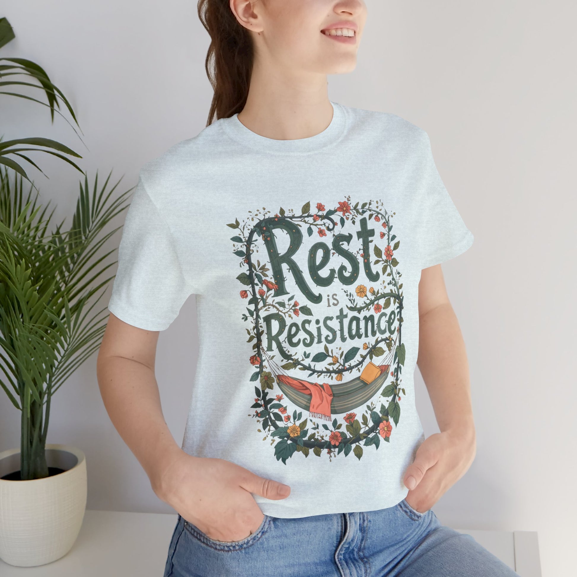 Rest is Resistance Tee, Motivational Shirt, Relaxation Apparel, Unisex Tee, Gift for Peace Lovers - You're My Kind of Weird