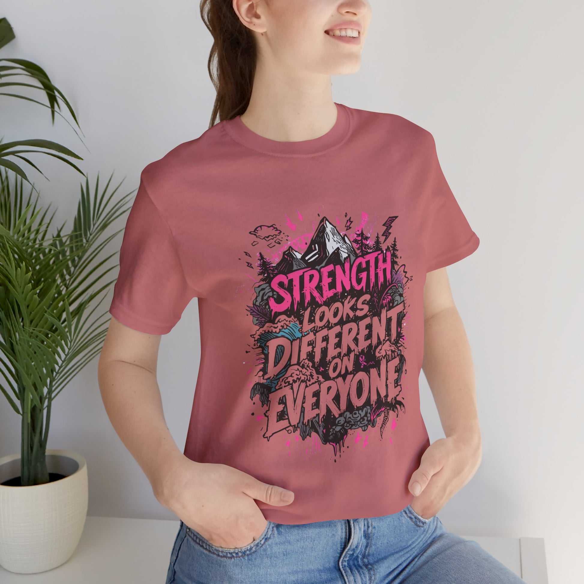 Strength Looks Different Grunge - Inspired Unisex Shirt - You're My Kind of Weird