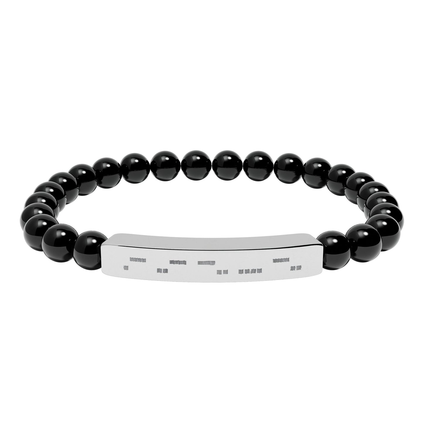 AuDHD Morse Code Bracelet | Natural Stone Stretch Bracelet | Neurodiverse Jewelry - You're My Kind of Weird