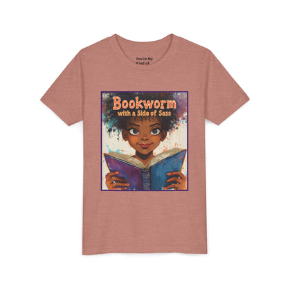 Kids Bookworm Sass Tee, Fun T-Shirt for Young Readers, Gift for Book Lovers, Back to School Apparel, Cute Kid's Graphic Tee