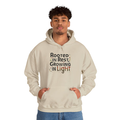 Rooted in Rest, Growing in Light Hoodie | Cozy Kwanzaa Sweatshirt - You're My Kind of Weird