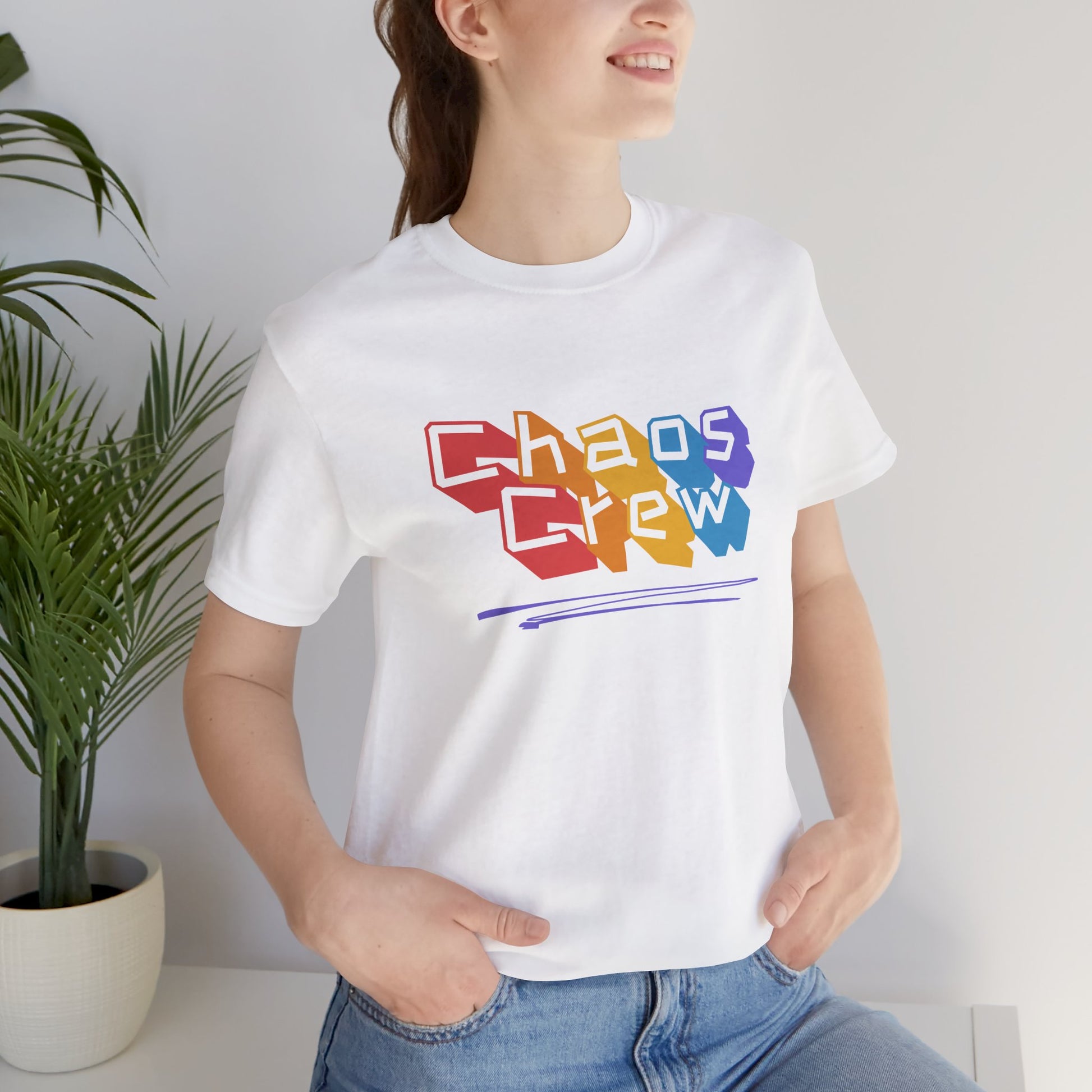Chaos Crew Tee — Colorful Retro Graffiti Graphic T-Shirt - You're My Kind of Weird