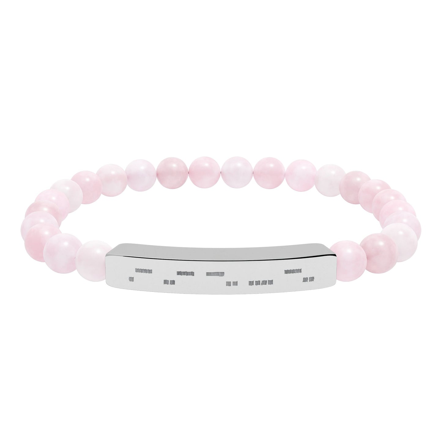 AuDHD Morse Code Bracelet | Natural Stone Stretch Bracelet | Neurodiverse Jewelry - You're My Kind of Weird