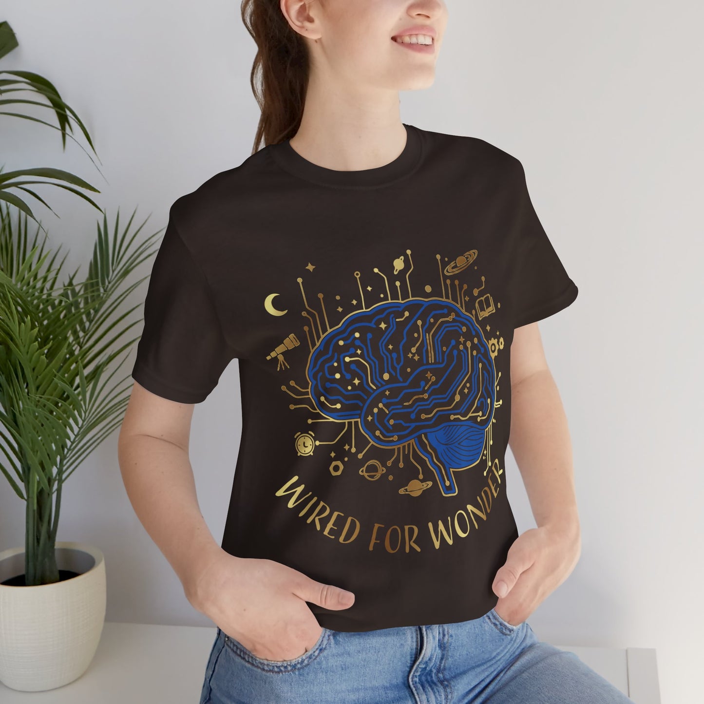 Wired for Wonder Brain Tee Science & Curiosity Graphic T-Shirt - You're My Kind of Weird