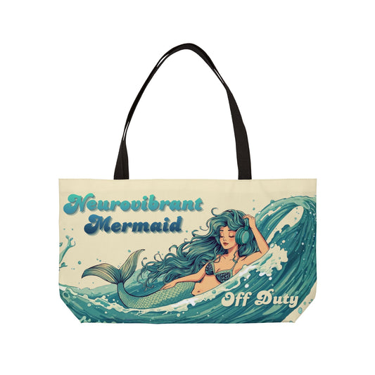 Neurovibrant Mermaid Off Duty Weekender Bag, Pool Tote Bag
