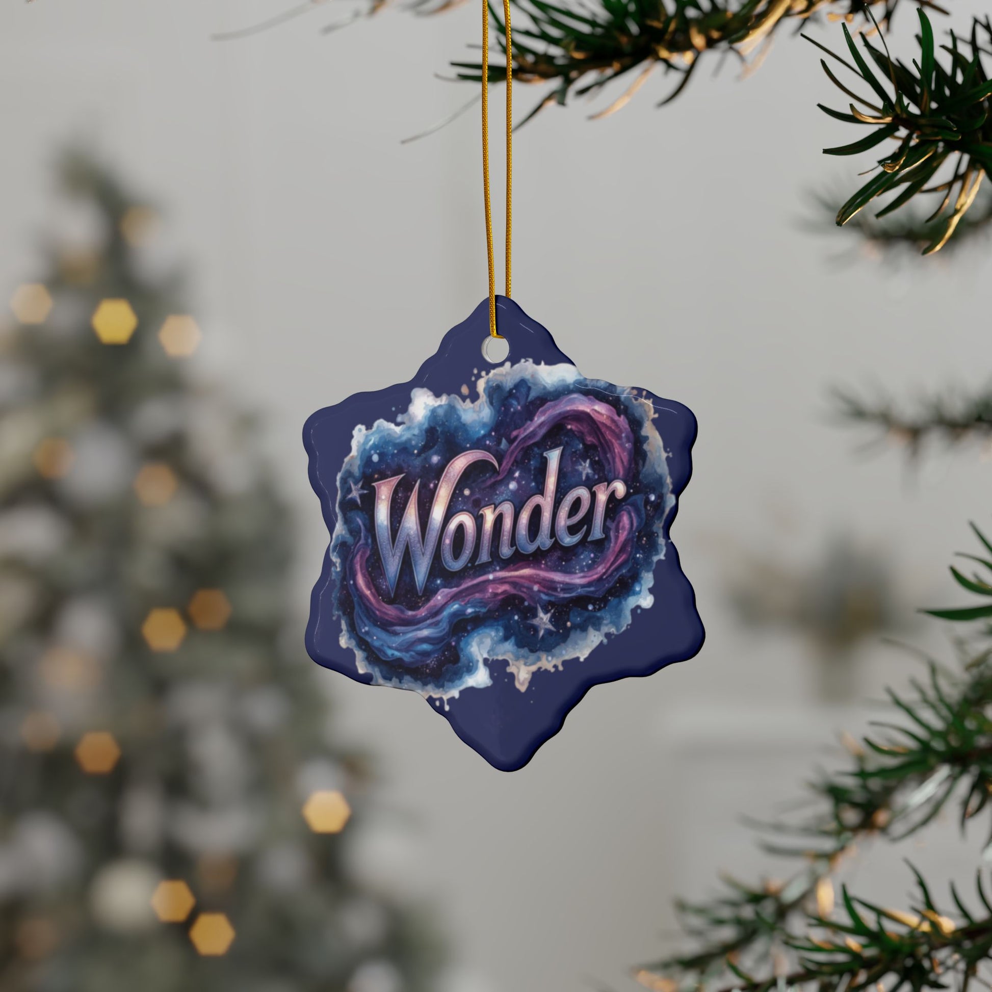 2 - Sided Print Neuroverse “Wonder” Ornament – Cosmic Holiday Decor for Neurodivergent Souls | You’re My Kind of Weird - You're My Kind of Weird