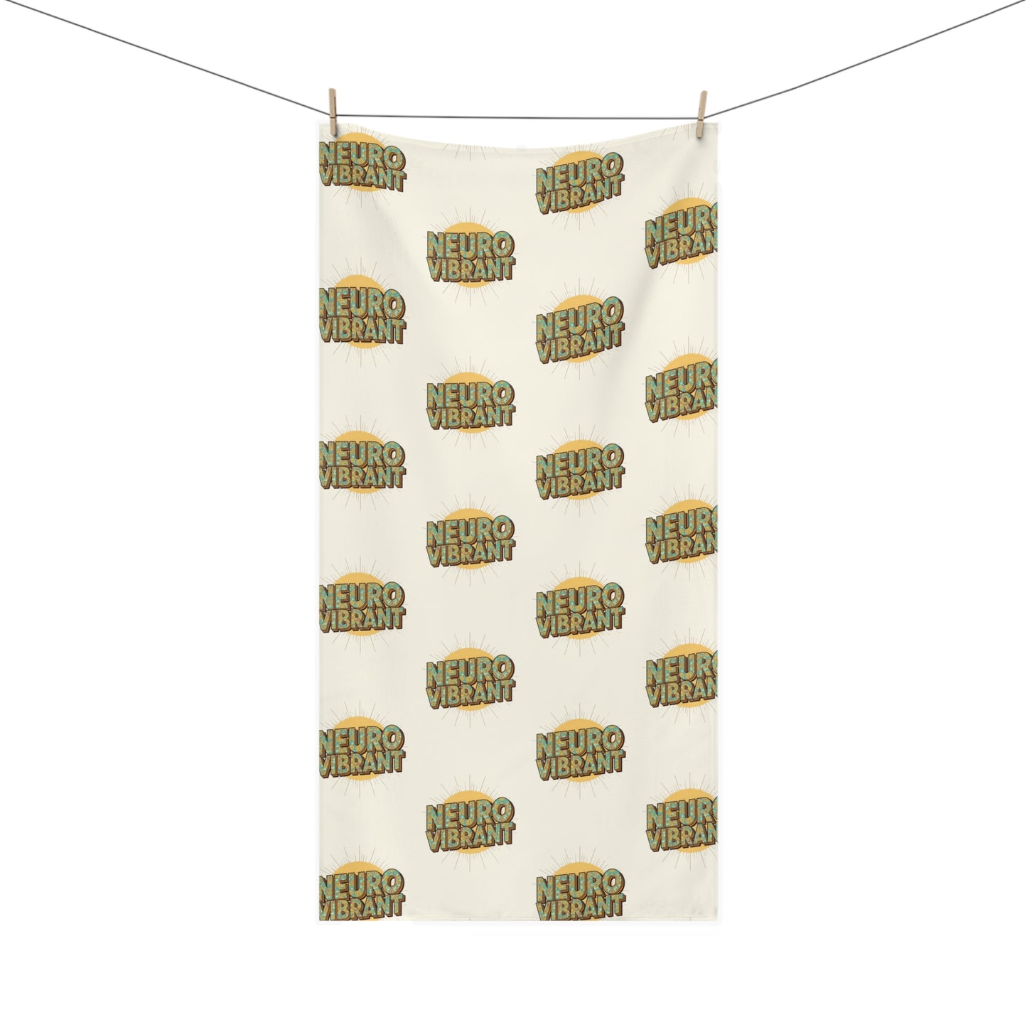 NeuroVibrant Towel — Soft Mink - Cotton Graphic Towel - You're My Kind of Weird