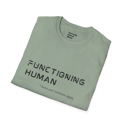 FUNCTIONING HUMAN Unisex Softstyle T-Shirt, Perfect Gift for Mental Health Awareness, Casual Wear, Everyday Comfort, Unique Graphic [...]