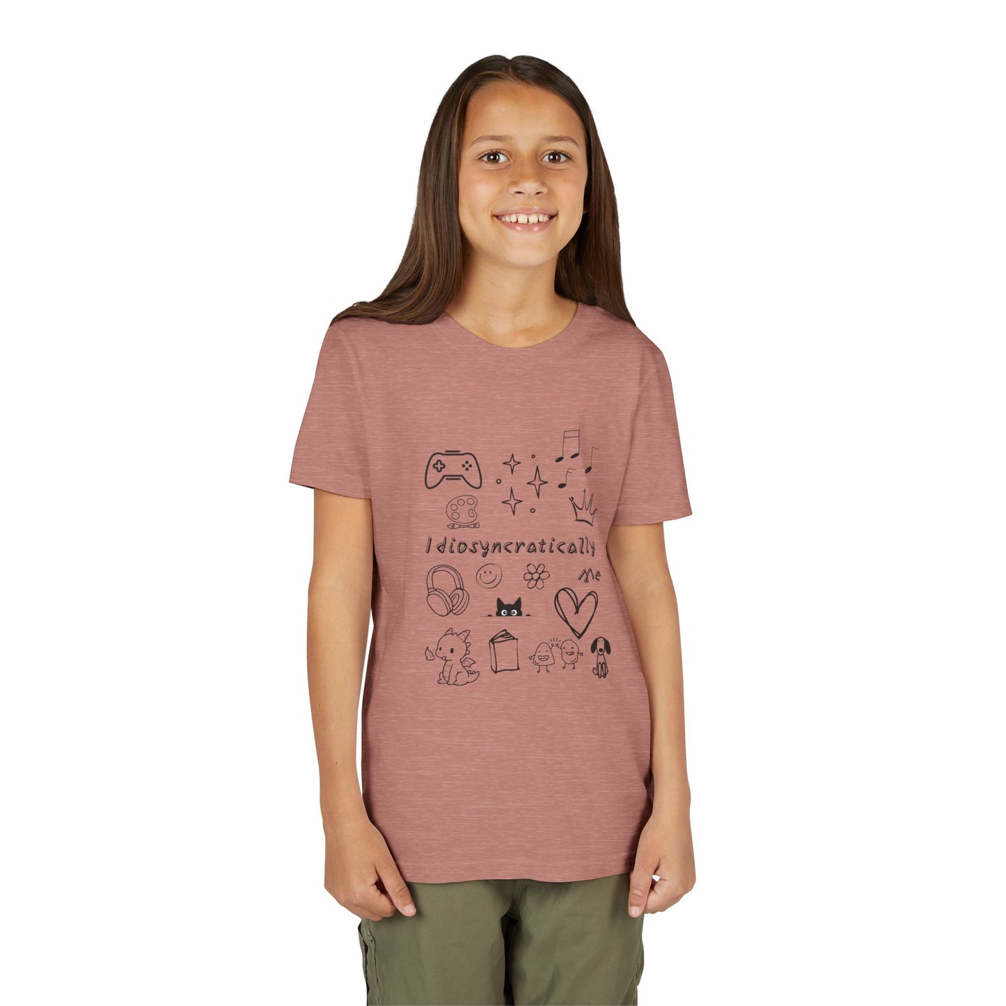 Idiosyncratically Me Youth Tee *CUSTOMIZE* | Pick doodles that are meaningful to YOU - You're My Kind of Weird