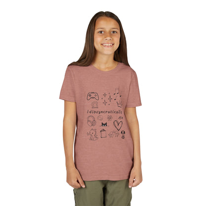 Idiosyncratically Me Youth Tee *CUSTOMIZE* | Pick doodles that are meaningful to YOU - You're My Kind of Weird