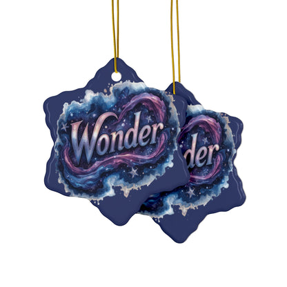 2 - Sided Print Neuroverse “Wonder” Ornament – Cosmic Holiday Decor for Neurodivergent Souls | You’re My Kind of Weird - You're My Kind of Weird