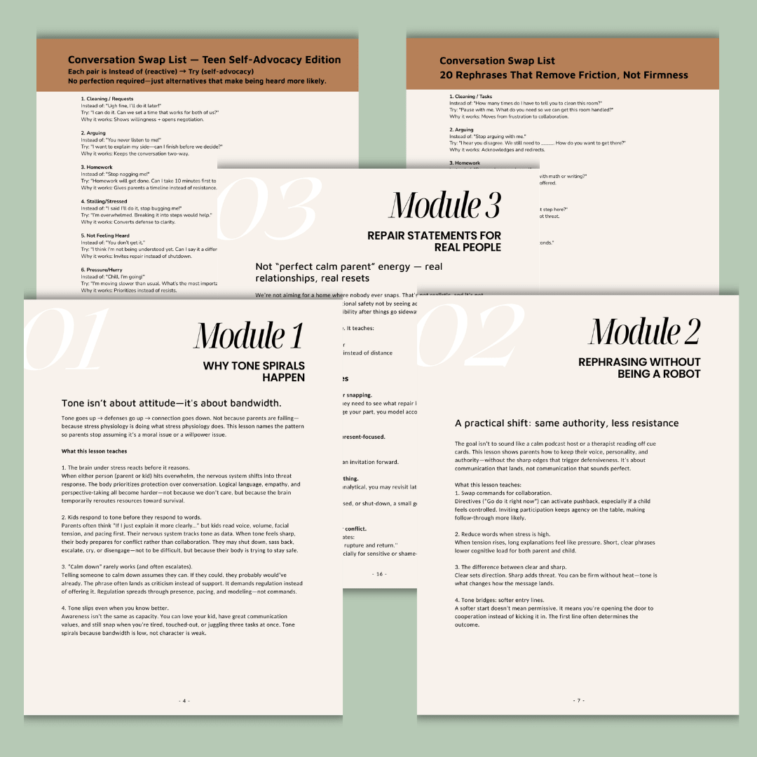 Say It Without Snapping | Parent Teen Communication Scripts - You're My Kind of Weird