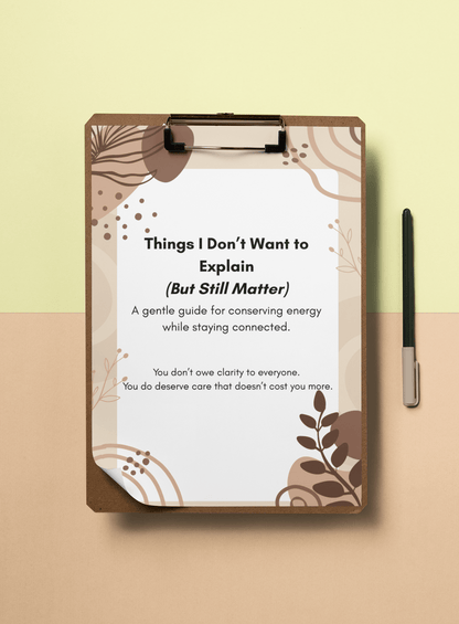 Things I Don’t Want to Explain (But Still Matter) - You're My Kind of Weird
