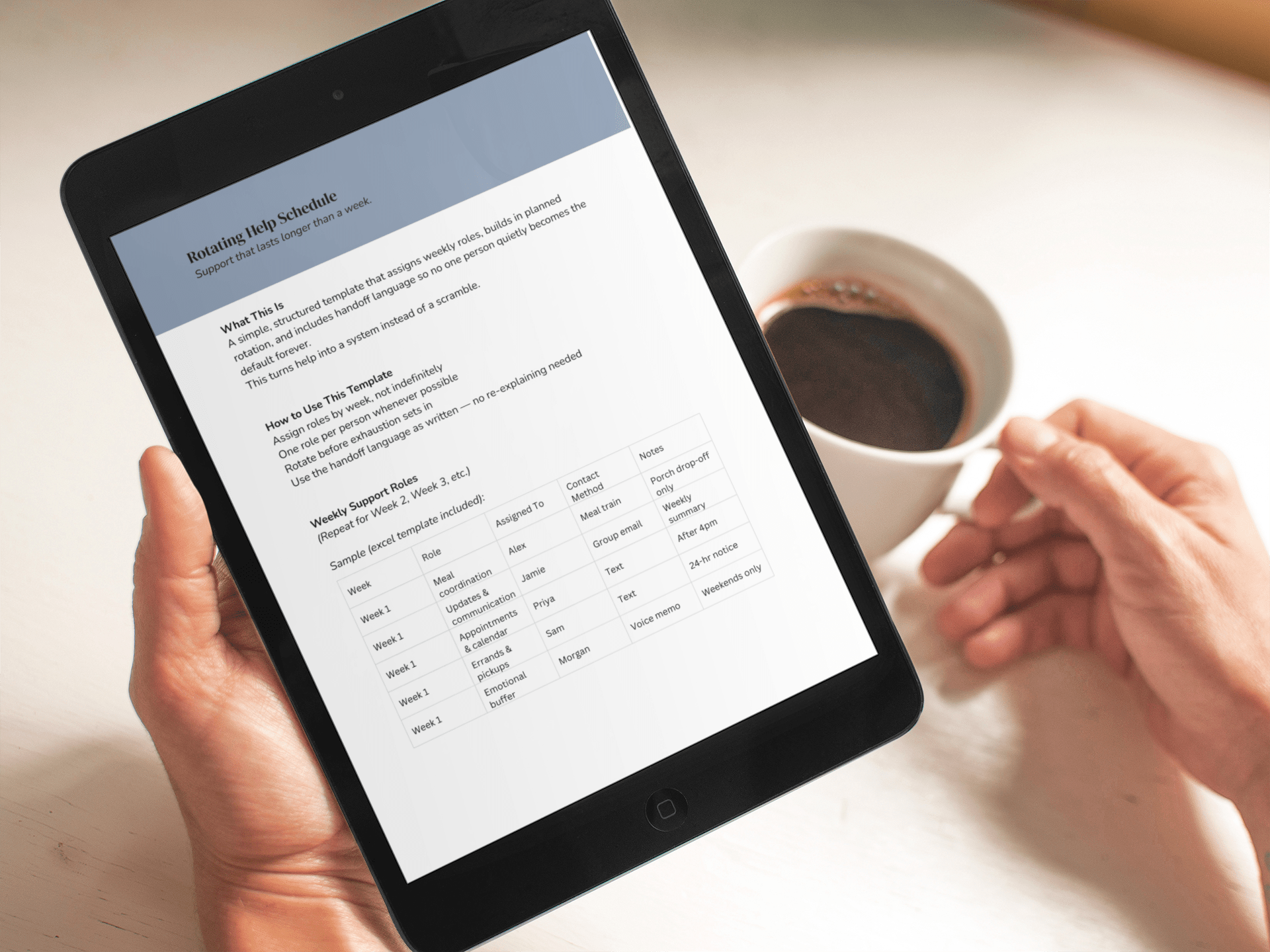Caregiver Coordination Toolkit — PDFs + Editable Care Schedules - You're My Kind of Weird