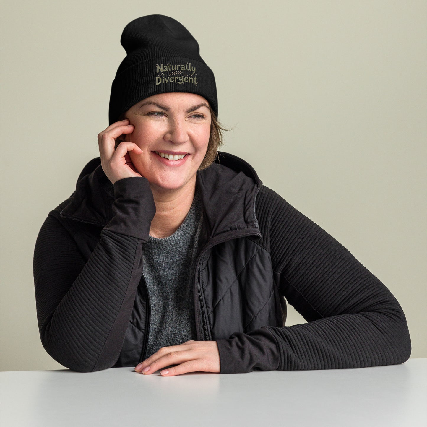 Naturally Divergent Cuffed Beanie — Soft Unisex Beanie for Brains That Don’t Blend In - You're My Kind of Weird