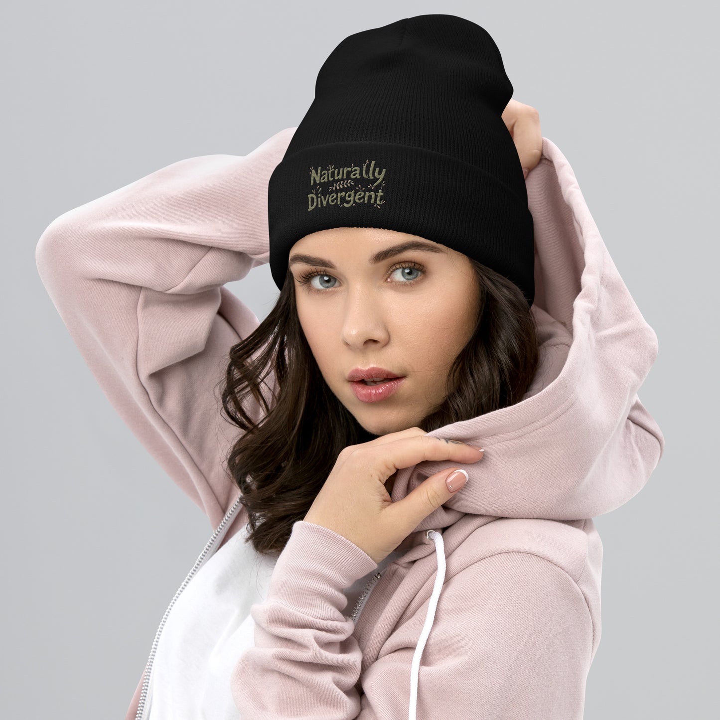 Naturally Divergent Cuffed Beanie — Soft Unisex Beanie for Brains That Don’t Blend In - You're My Kind of Weird
