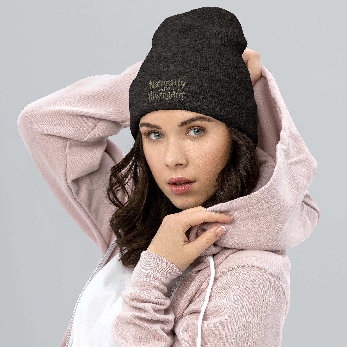 Naturally Divergent Cuffed Beanie — Soft Unisex Beanie for Brains That Don’t Blend In - You're My Kind of Weird