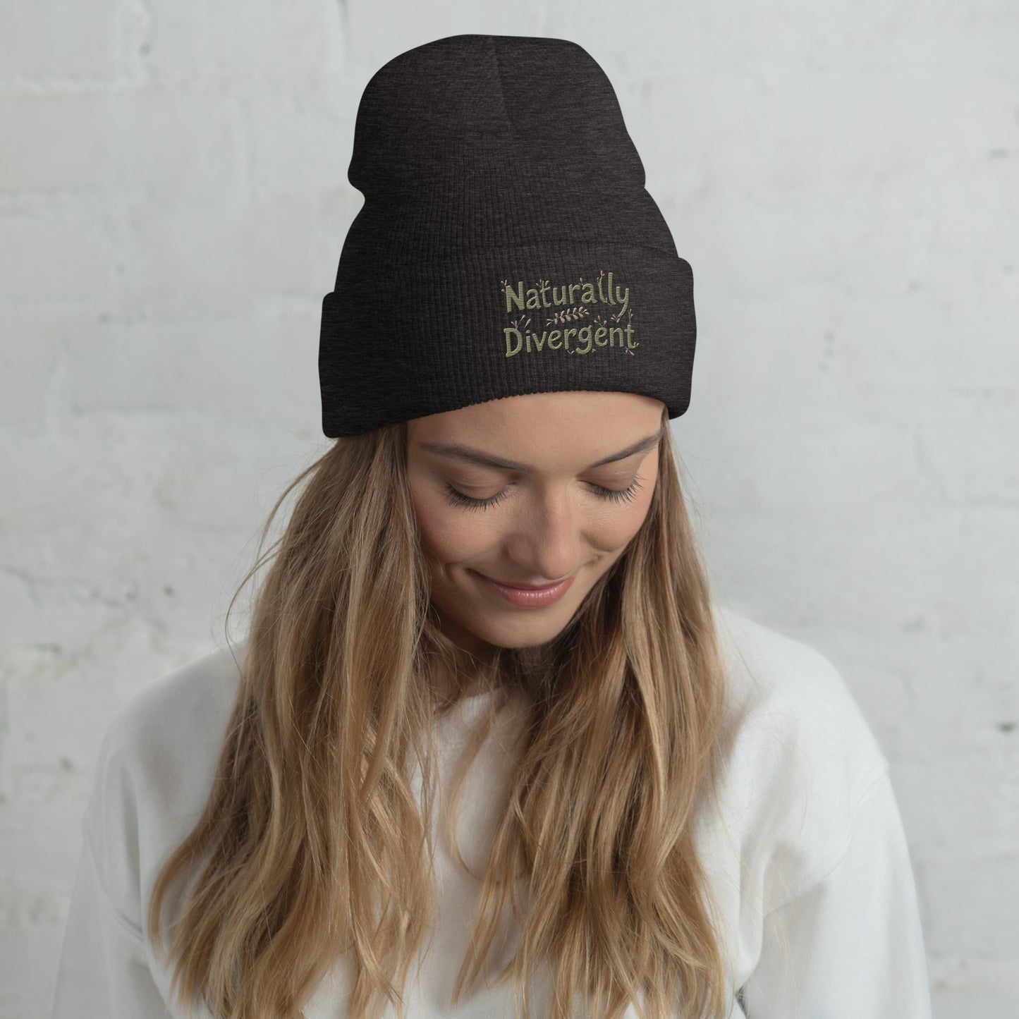 Naturally Divergent Cuffed Beanie — Soft Unisex Beanie for Brains That Don’t Blend In - You're My Kind of Weird