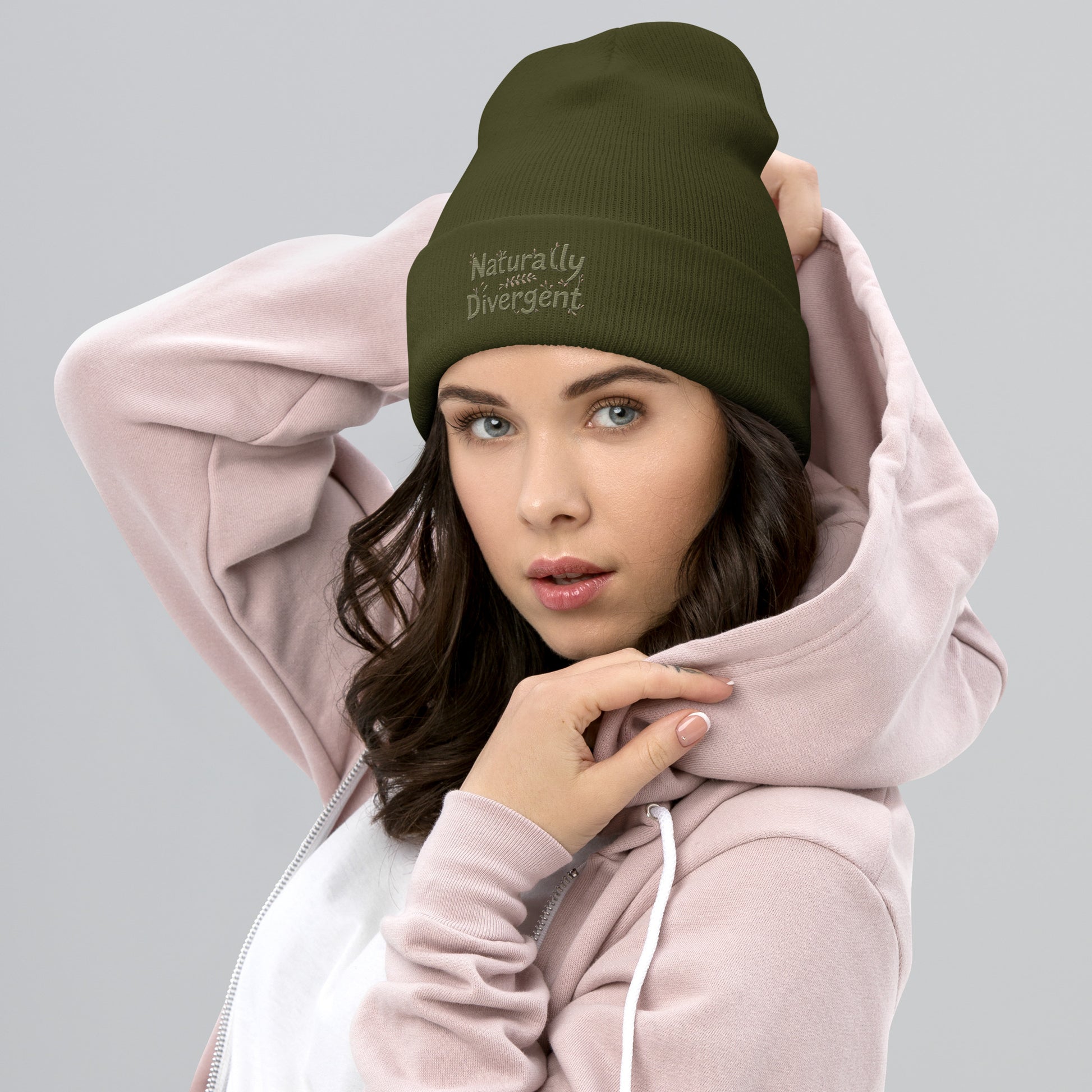 Naturally Divergent Cuffed Beanie — Soft Unisex Beanie for Brains That Don’t Blend In - You're My Kind of Weird