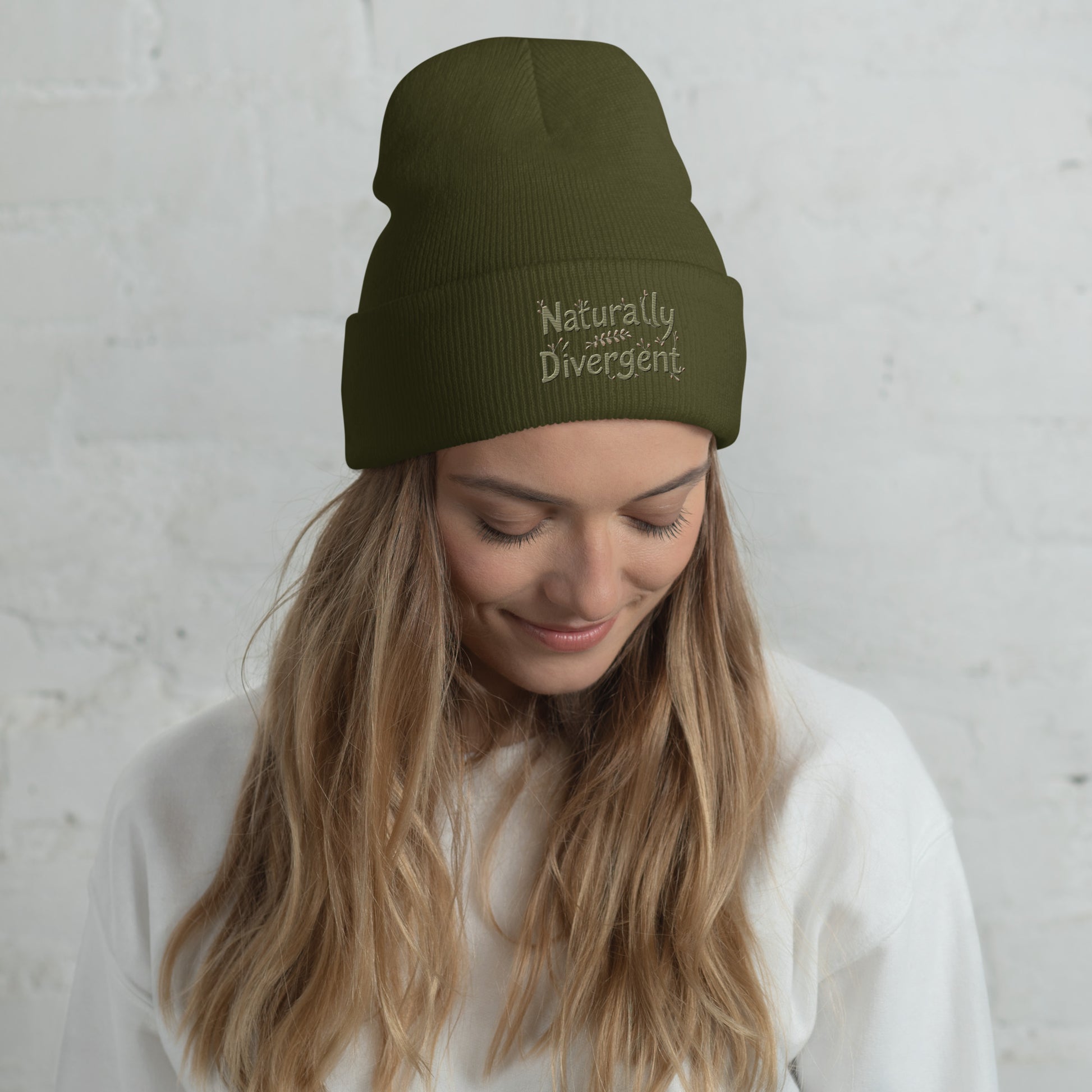 Naturally Divergent Cuffed Beanie — Soft Unisex Beanie for Brains That Don’t Blend In - You're My Kind of Weird