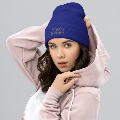 Naturally Divergent Cuffed Beanie — Soft Unisex Beanie for Brains That Don’t Blend In - You're My Kind of Weird