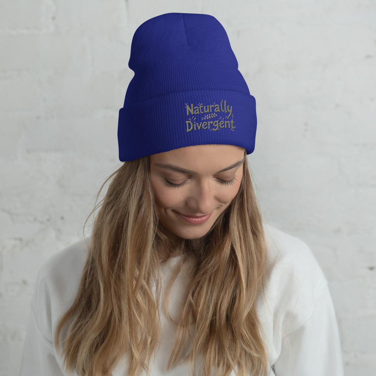 Naturally Divergent Cuffed Beanie — Soft Unisex Beanie for Brains That Don’t Blend In - You're My Kind of Weird