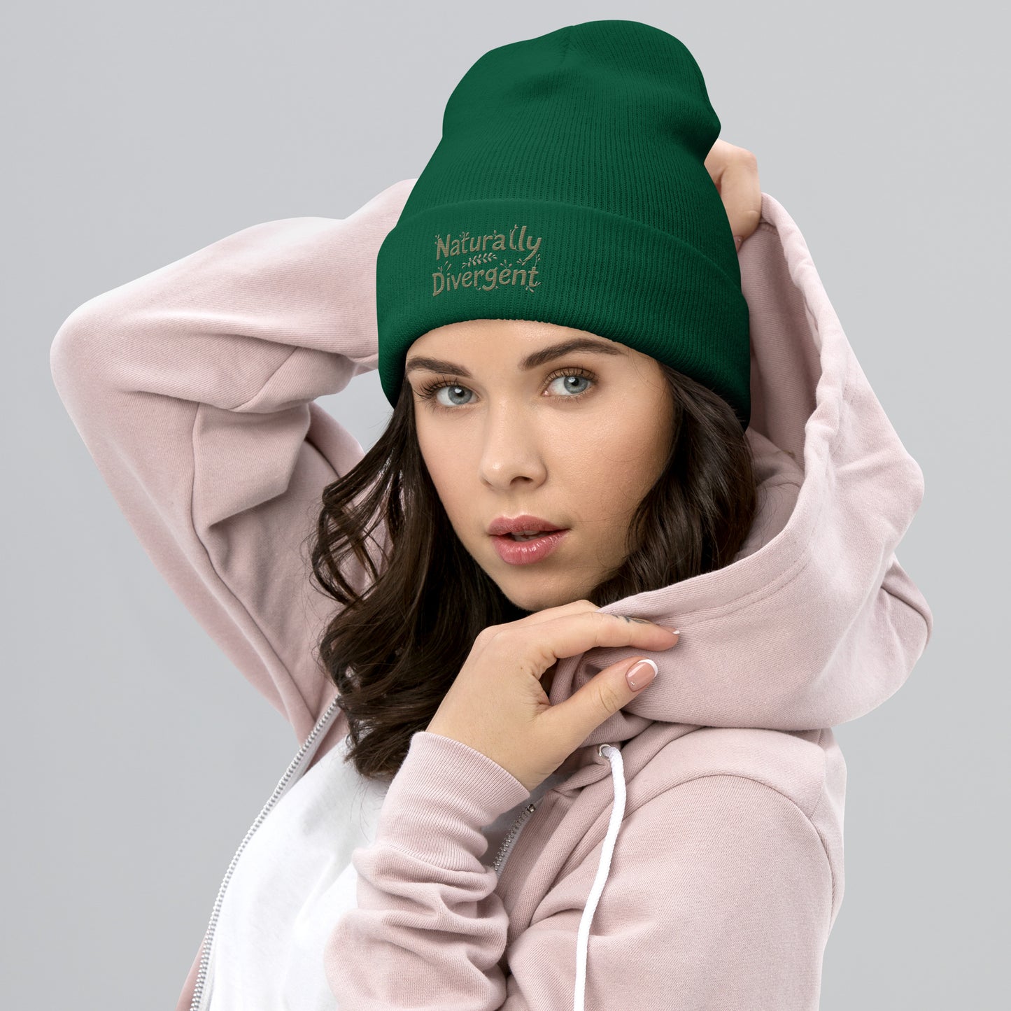Naturally Divergent Cuffed Beanie — Soft Unisex Beanie for Brains That Don’t Blend In - You're My Kind of Weird