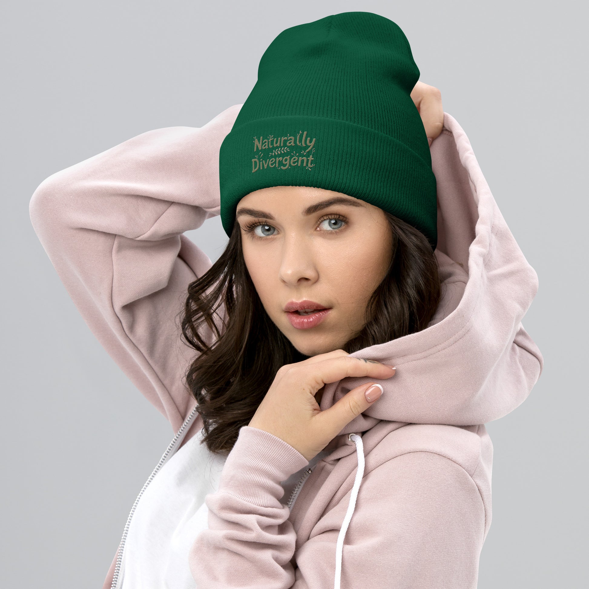 Naturally Divergent Cuffed Beanie — Soft Unisex Beanie for Brains That Don’t Blend In - You're My Kind of Weird