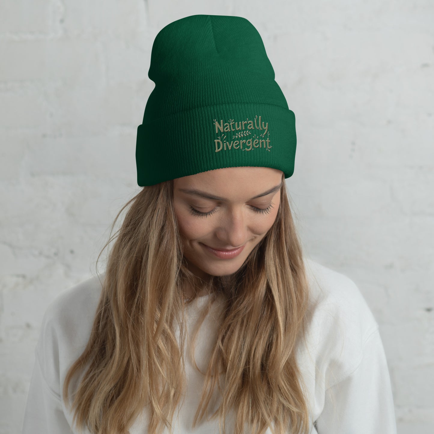 Naturally Divergent Cuffed Beanie — Soft Unisex Beanie for Brains That Don’t Blend In - You're My Kind of Weird