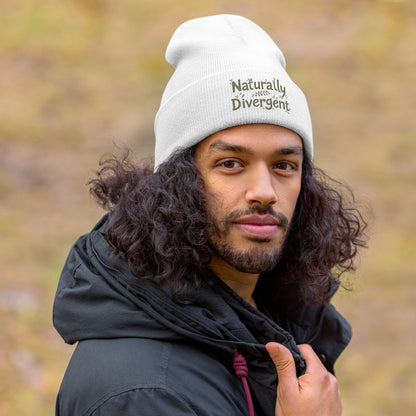 Naturally Divergent Cuffed Beanie — Soft Unisex Beanie for Brains That Don’t Blend In - You're My Kind of Weird